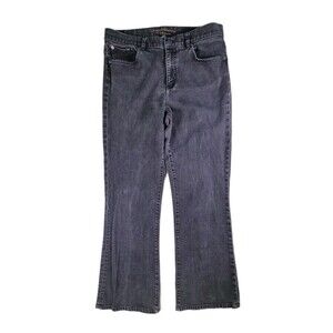 Lauren Ralph Lauren Women's Sz‎ 12 Classic Bootcut Black Denim Jeans